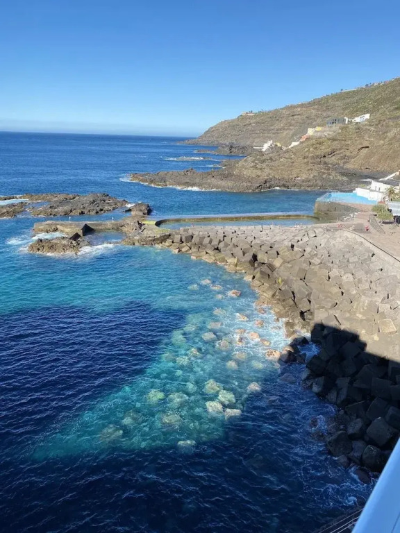 Apartment with One Bedroom in Tacoronte, with Wonderful Sea View, Pool Access, Balcony