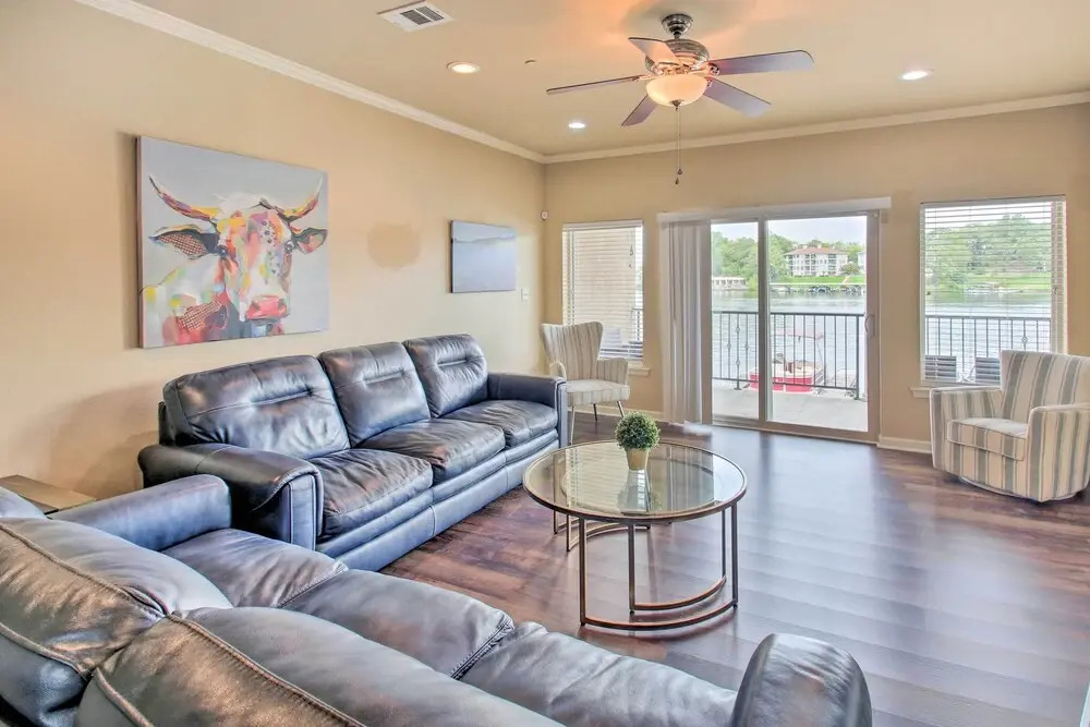 Balcony & Boat Slip: Lakefront Unit in Hot Springs