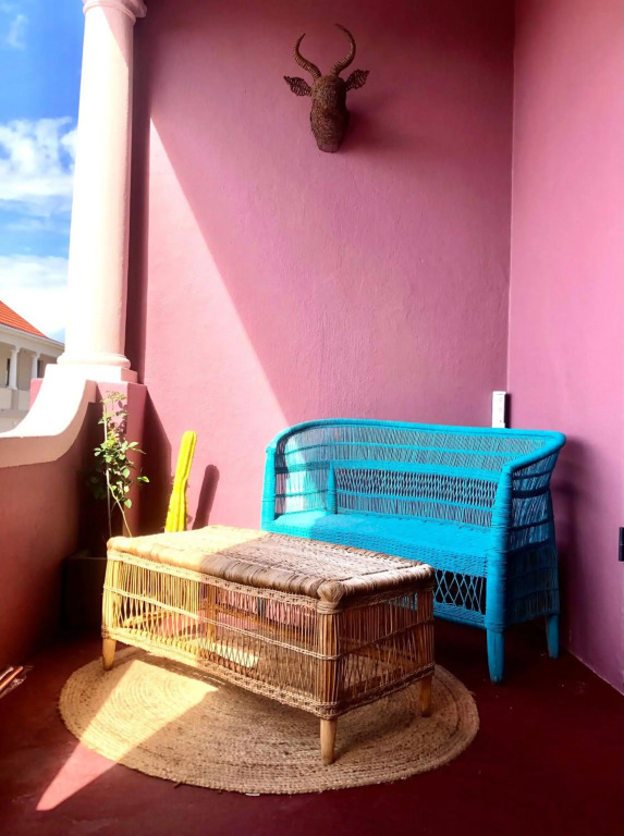 The Pink House boho apartment