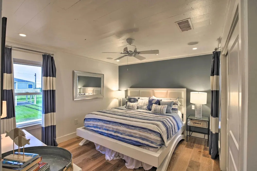 Updated Beach House w/ Private Beach + Hot Tub!