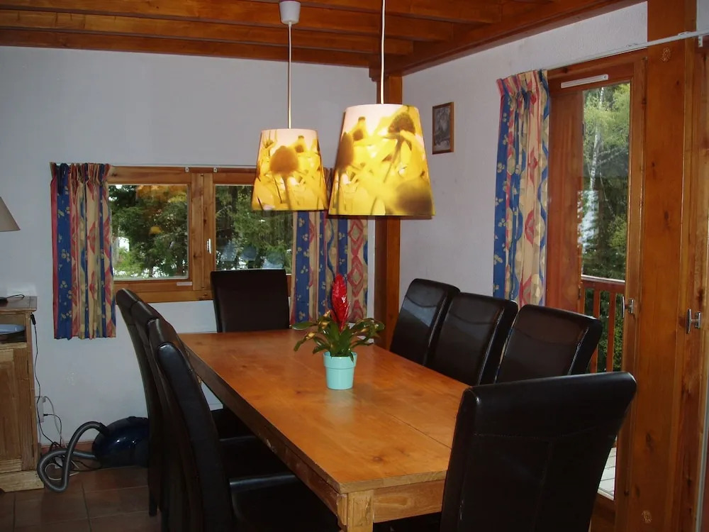Mountain Chalet, hidden among the trees, with stunning views over lake