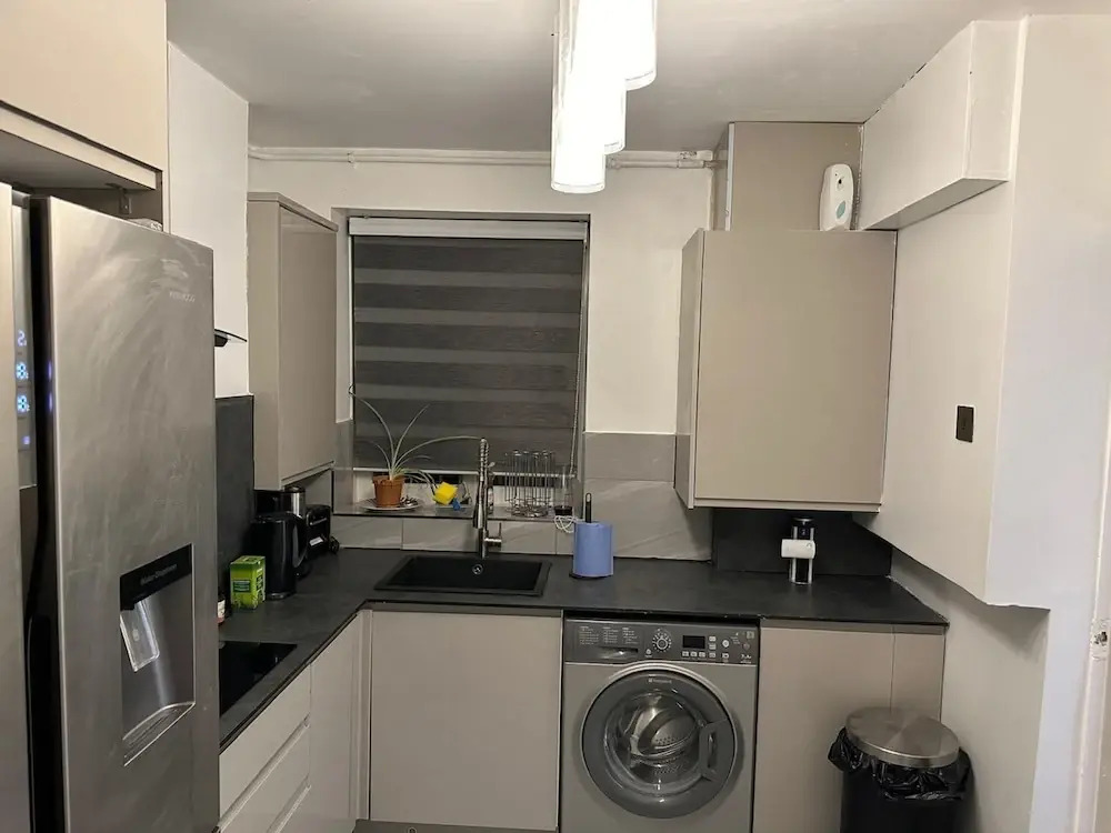 Stylish 1BR Apt w/ Fireplace & High-speed Wifi