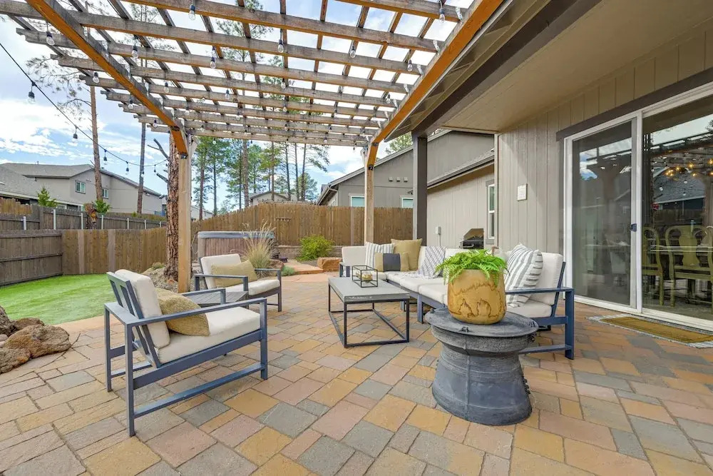 Hot Tub + Fire Pit: Modern Flagstaff Home