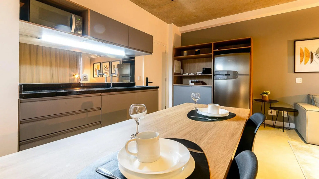 Studios luxuosos no Itaim Bibi com vaga de garagem
