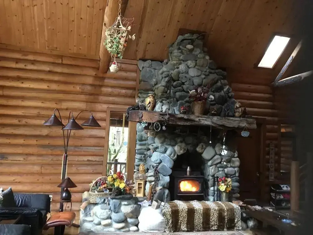Redwood Log Cabin