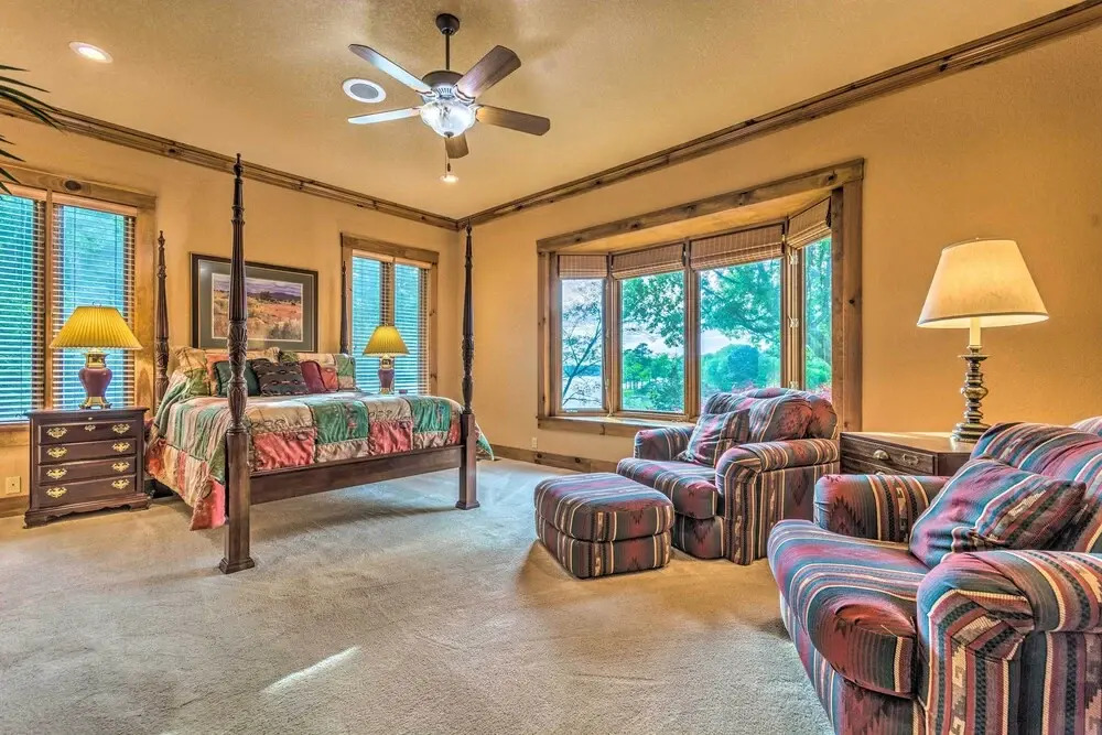 Private Dock + Water Views: Hot Springs Abode!