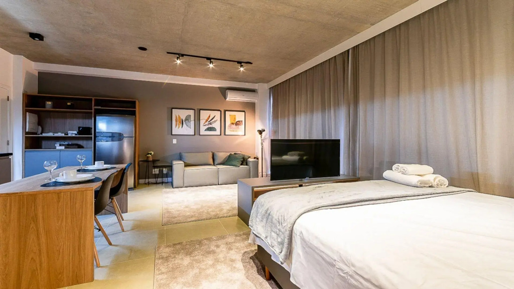 Studios luxuosos no Itaim Bibi com vaga de garagem