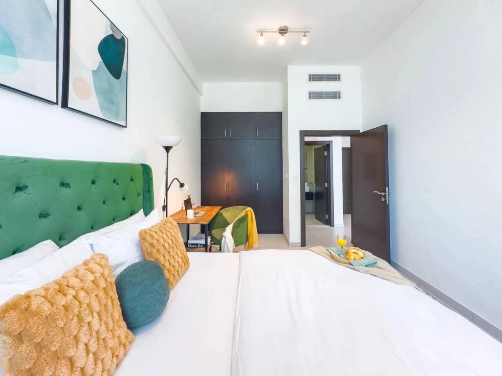 Апартаменты Marina 1BR Rooftop Pool Steps to JBR Beach