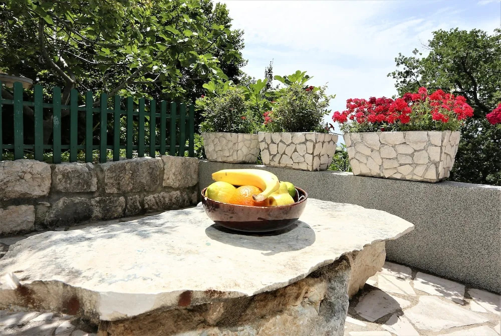 Holiday house in stone with heated pool