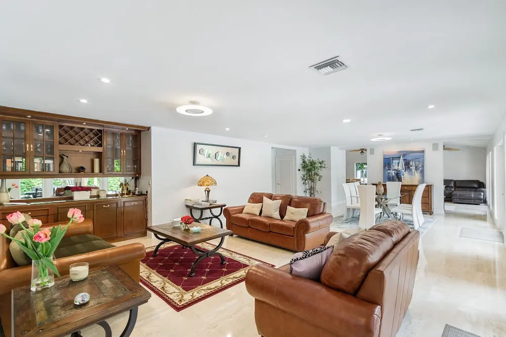 New Listing! Luxe Waterfront W/ Pool & Boat Dock 5 Bedroom Home