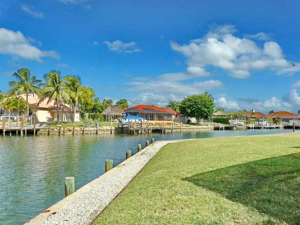Pet-friendly waterfront home on key lot with view