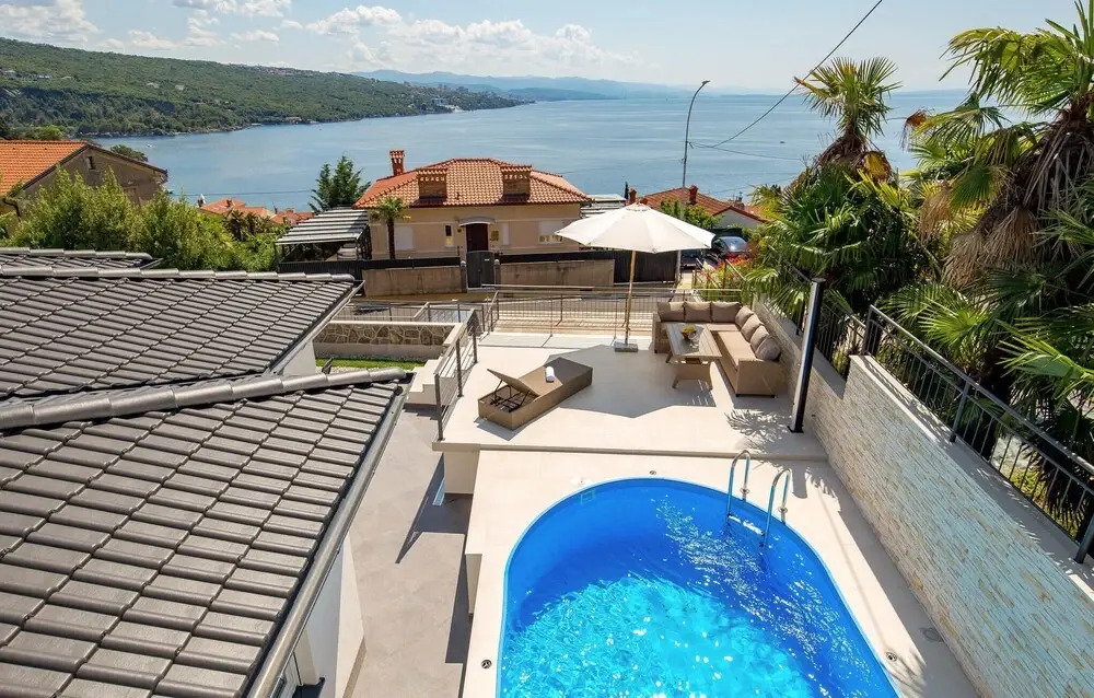 Beautiful Home in Volosko With Outdoor Swimming Pool, Wifi and 2 Bedrooms