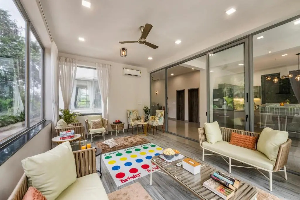 SaffronStays Magnolia - 3BHK Moira Goa Villa with Pool & Games Room