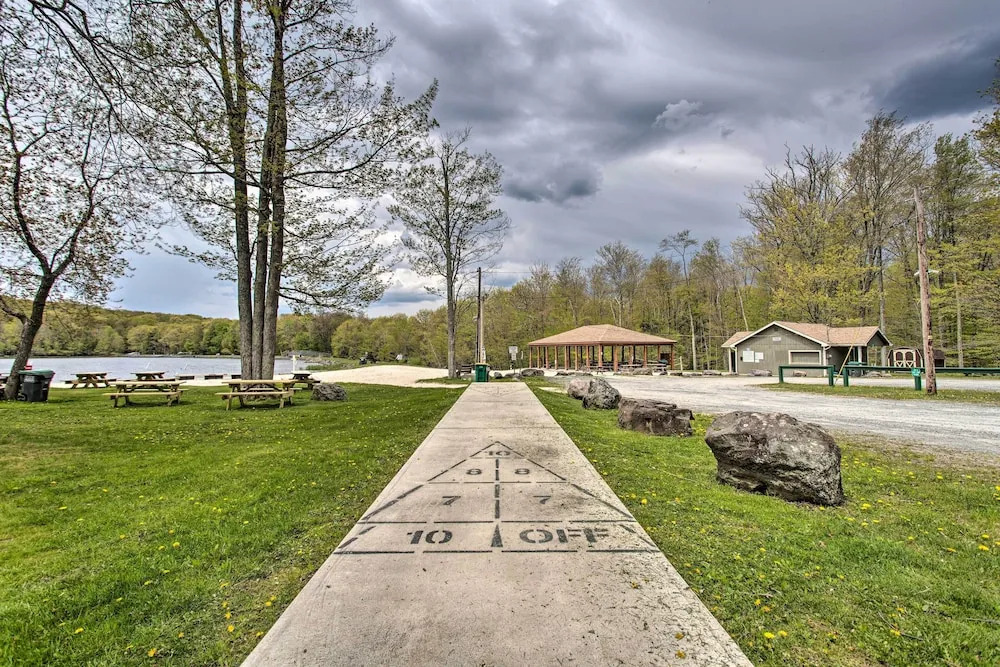 Deck & Screened Porch: Pocono Lake Vacation Rental