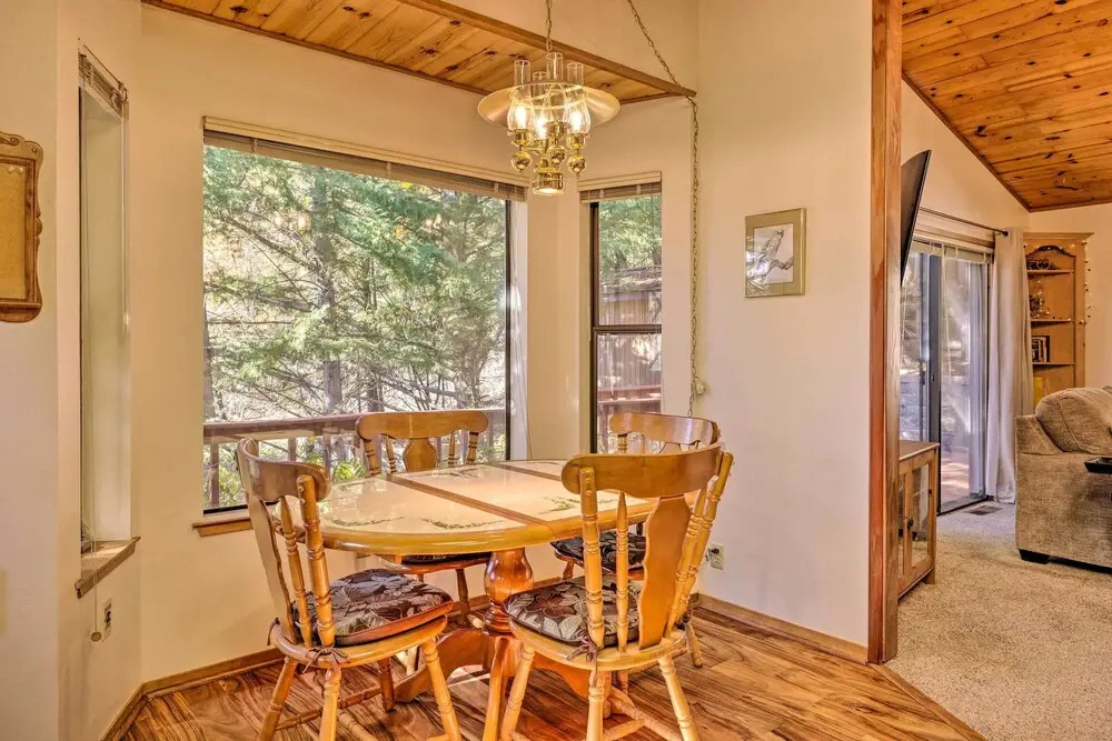 Deck w/ Forest Views: Quiet Twain Harte Cabin