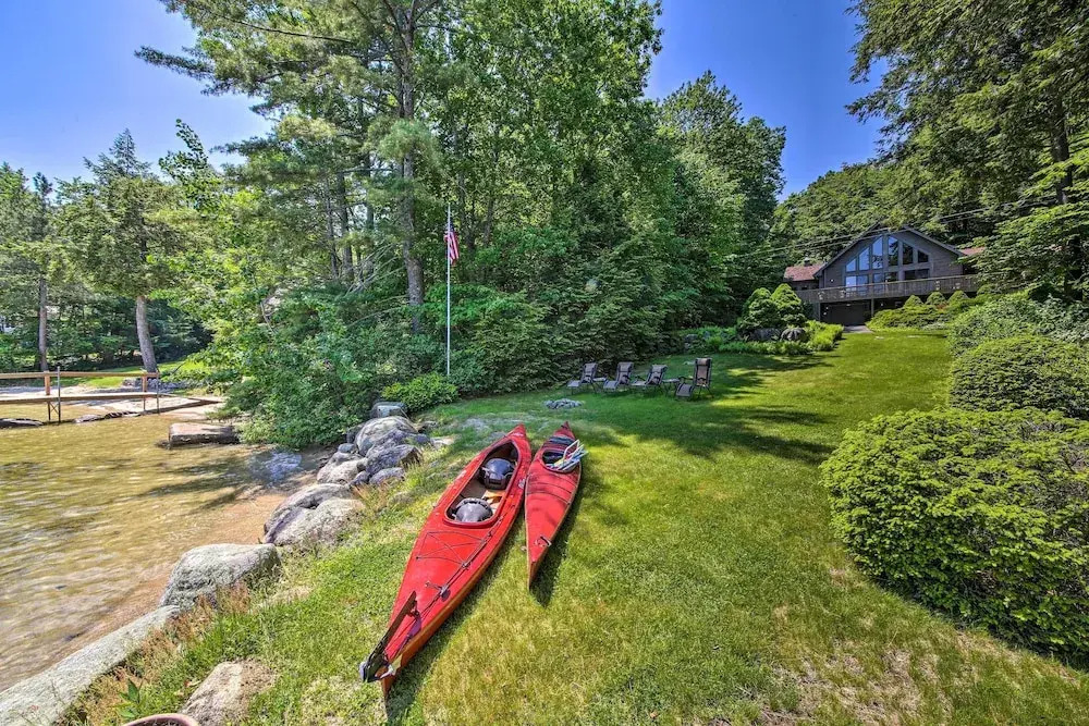 Sebago Lake Gem on Private Cove w/ Boat Dock!