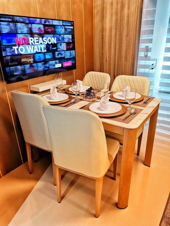 Stylish 1 Bedroom Condo Unit with Perfect Pool View Balcony at Fame Residences