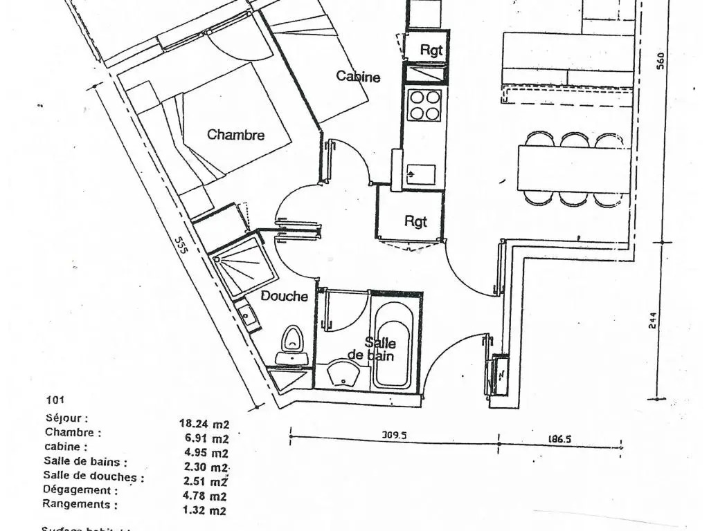 Appartement La Plagne-Tarentaise, 3 pièces, 6 personnes - FR-1-353-79