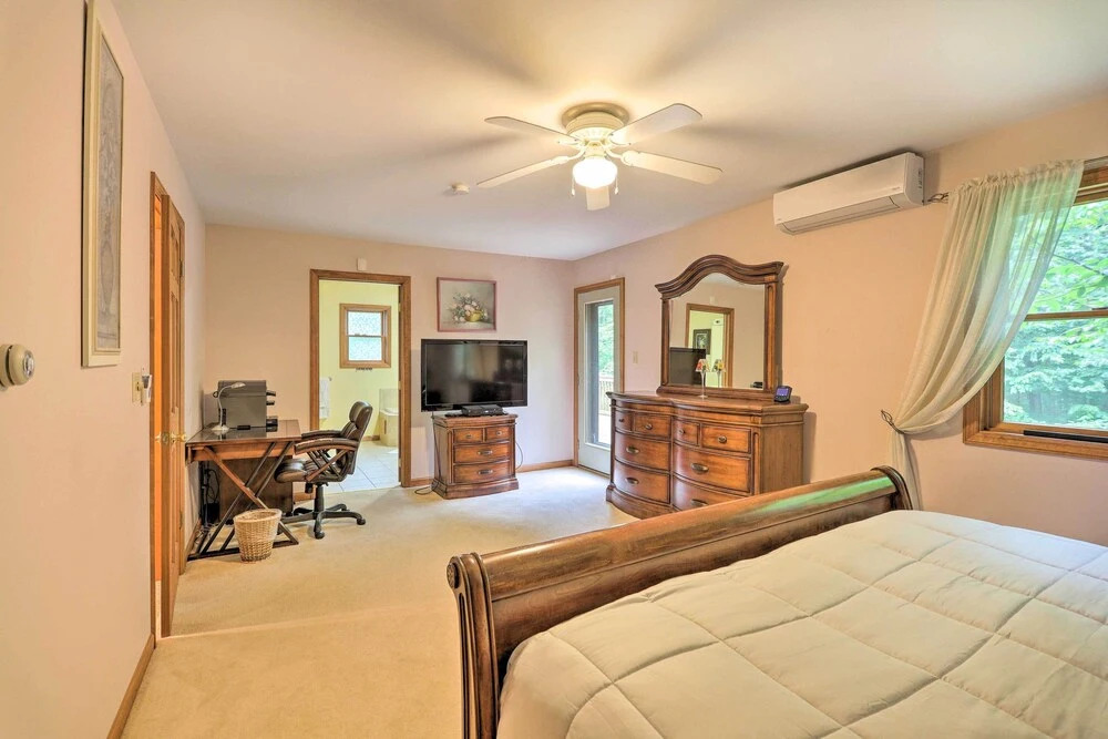 Fire Pit, Indoor Pool Access: Big Bass Lake Cabin