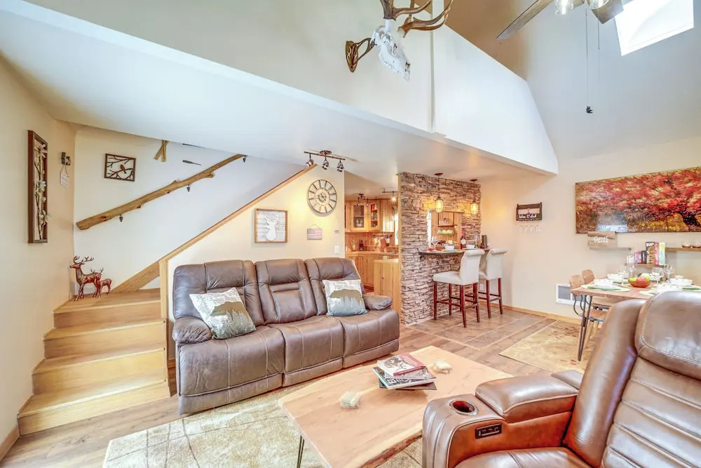 Pine Cabin w/ Fire Pit & Gazebo - Steps to Trails
