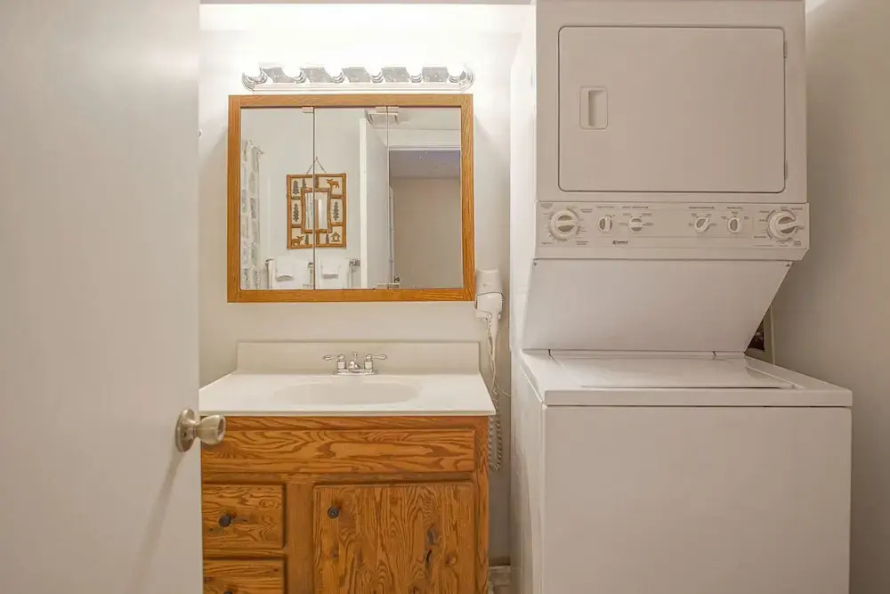 1br: Studio Loft Ridgewood 59 Wood Fireplace, Washer and Dryer Full Kitchen