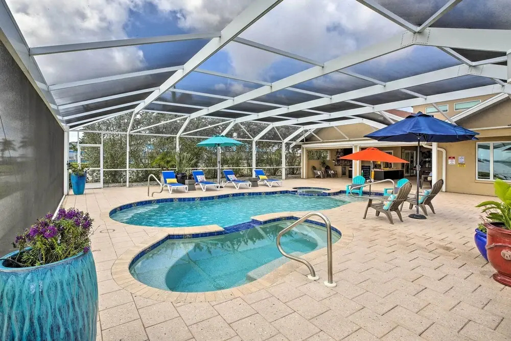 Luxe Waterfront Home w/ Pool & Dock in Cape Coral