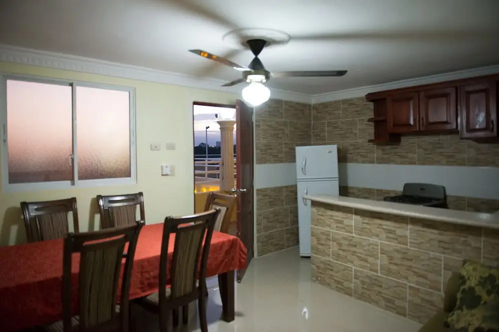 1-Bedroom Apartment with 3 Beds Private Balcony Near SDQ Airport Fast Wi-F