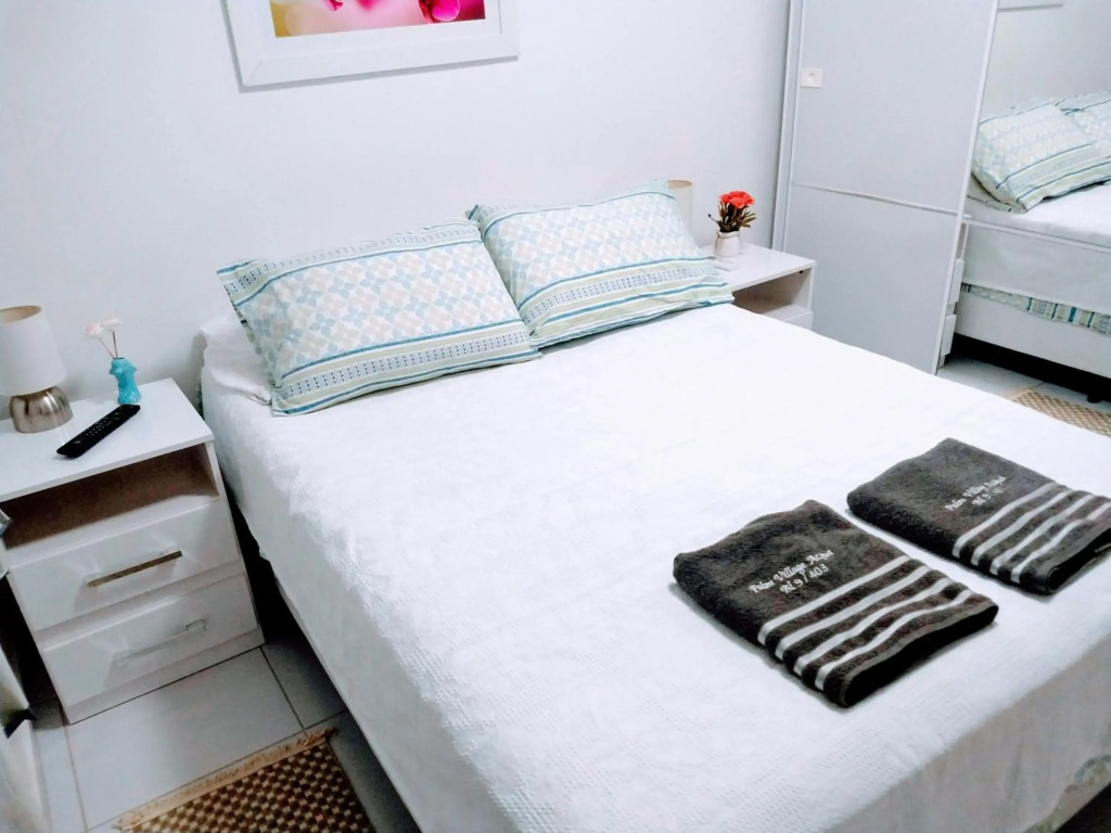 Lindo Flat de 3 quartos com ar condicionado em Porto de Galinhas com vista total para as piscinas