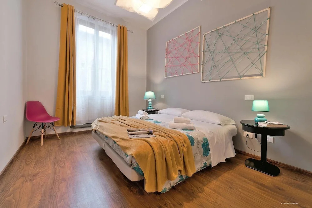 happy apartment in lively area