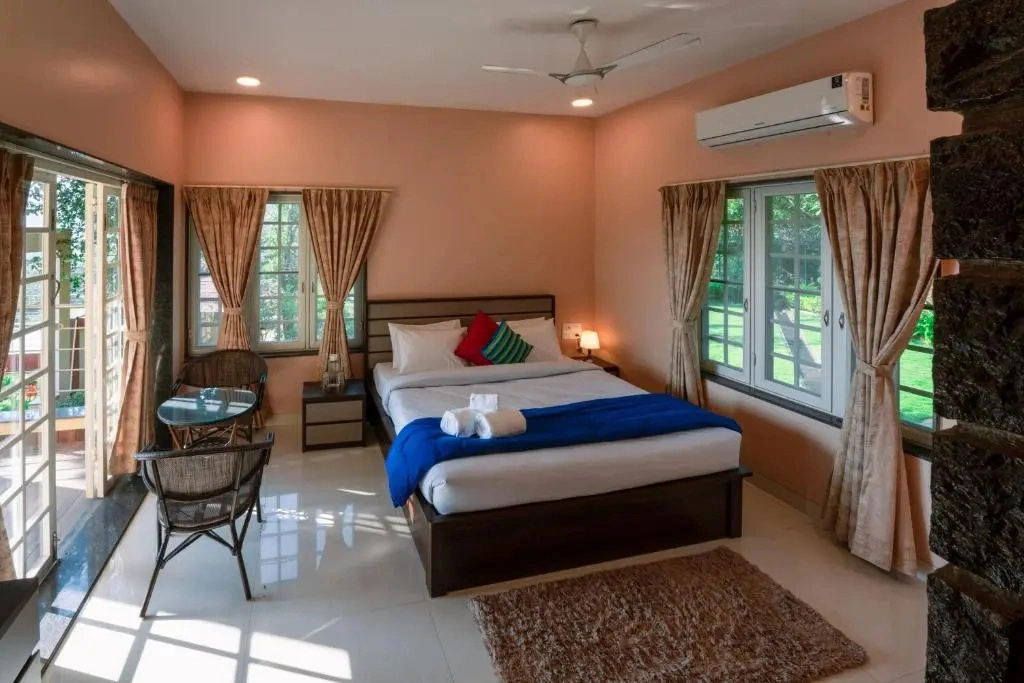SaffronStays Forest Trails, Pawna - pool villa with forest views
