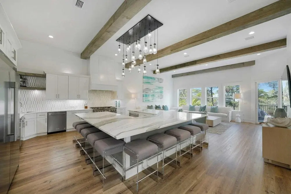 Sleeps 39 2 Luxe Homes w/ Free Golf Cart, Private Pool+spa 3 Blocks to Beach