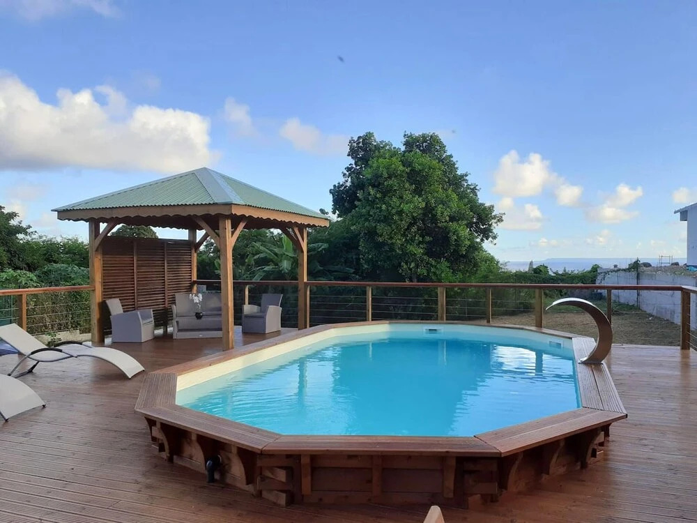 Villa with 3 Bedrooms in Saint-François, with Wonderful Sea View, Private Pool, Enclosed Garden