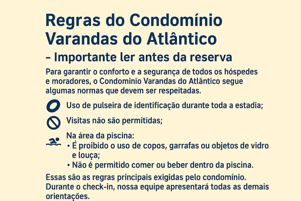 Varandas do Atlântico - Confortável Apartamento em Condo Pé na Areia