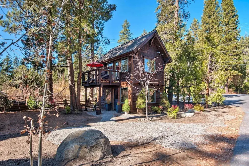Walk to Dock & Tahoe City: Modern Lakeside Cabin