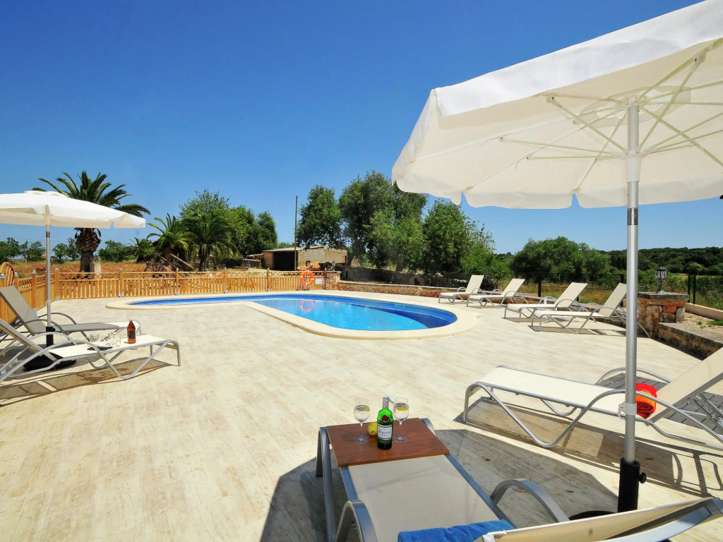 Large rustic country house for 12 people with garden and pool