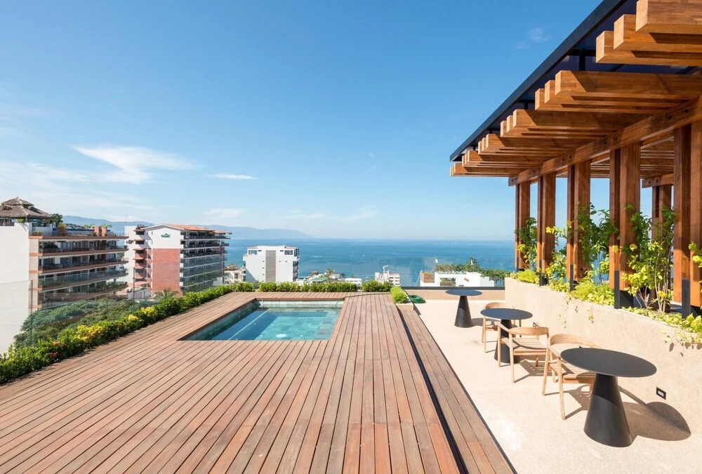 Condominio cerca de la playa y espectaculares vistas al oceano desde el rooftop