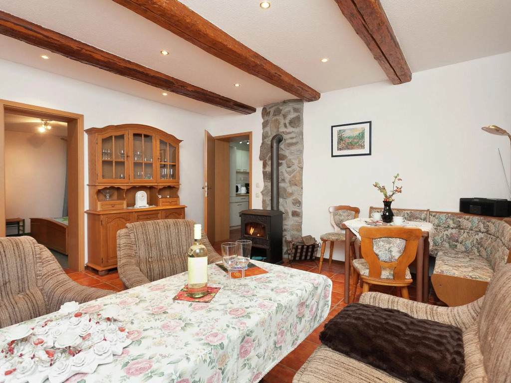 Beautiful apartment in the romantic Bode Gorge directly on the edge of the forest with fireplace