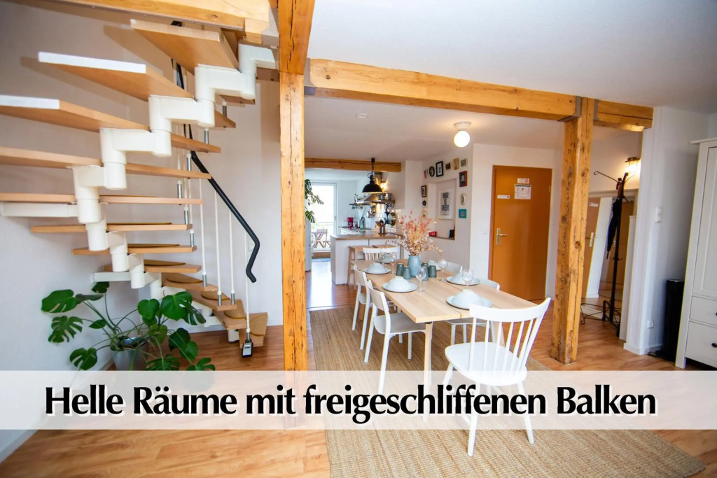 Schickes 80m2 Maisonette-Loft in zentraler Lage Erfurts mit Balkon