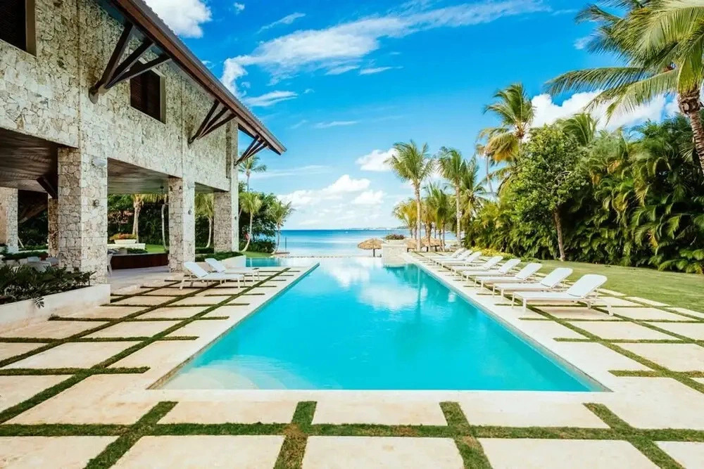Private Beach Estate w Pool Elevator Chef Butler