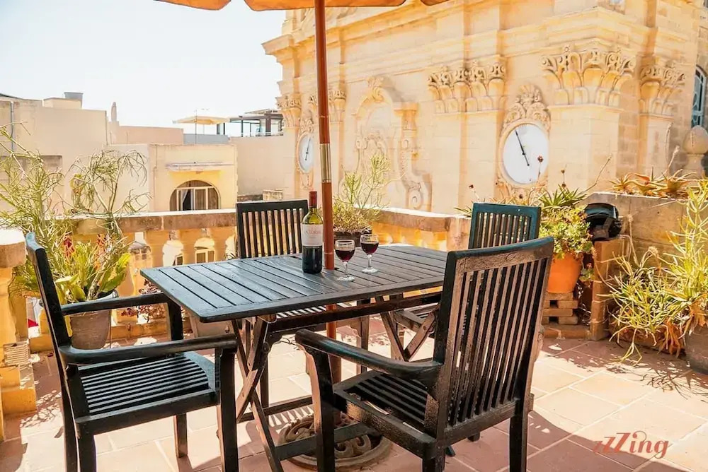 A Holiday Home Duplex in a Gozo Village Square