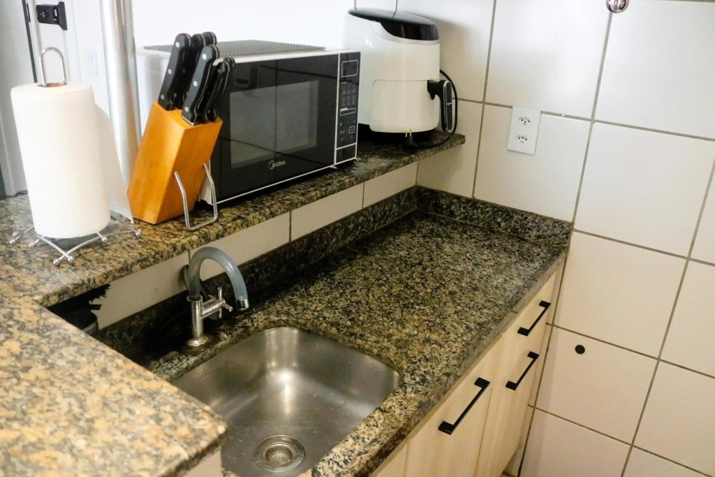 Apartamento com Varanda vista mar, Max 4 Pessoas