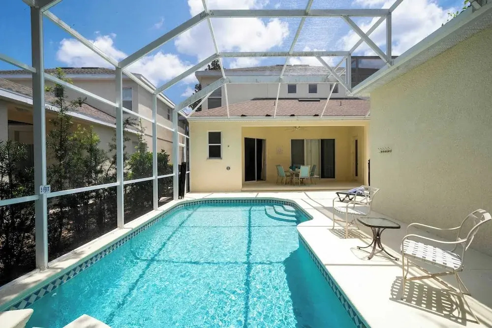 Family Villa w Pool Spa Game Room Near Disney