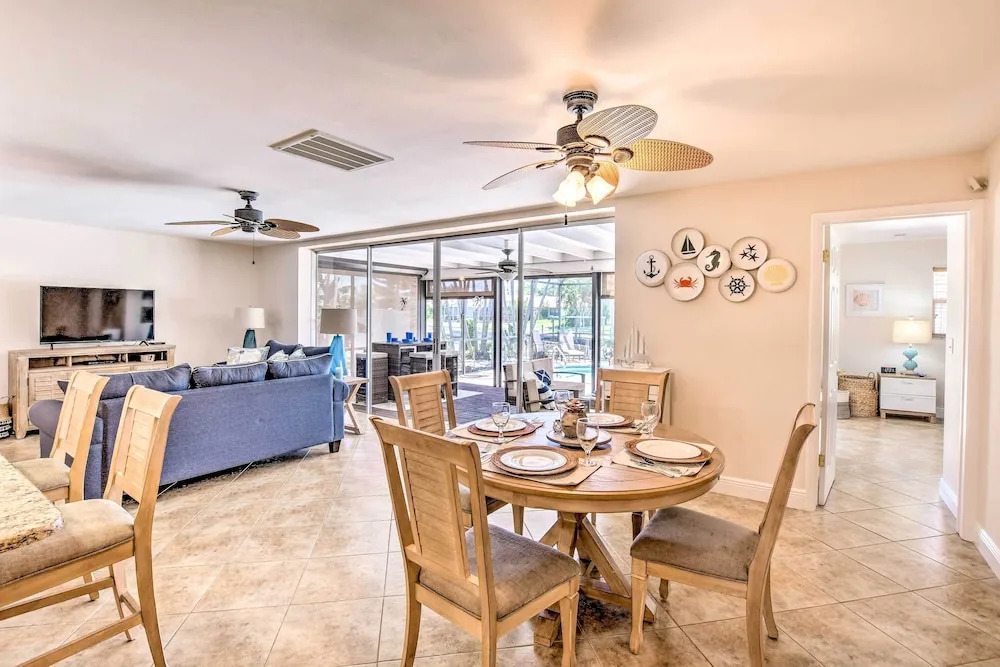 Cape Coral Waterfront Getaway w/ Pool & Dock!