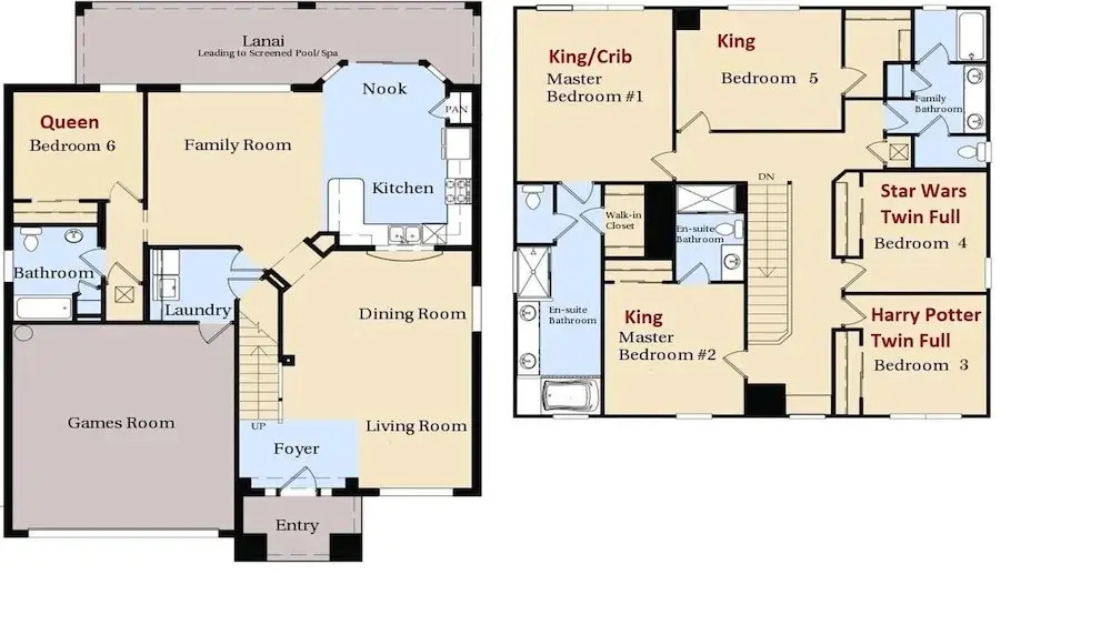 Home With Lakeview Close to Disney w Pool
