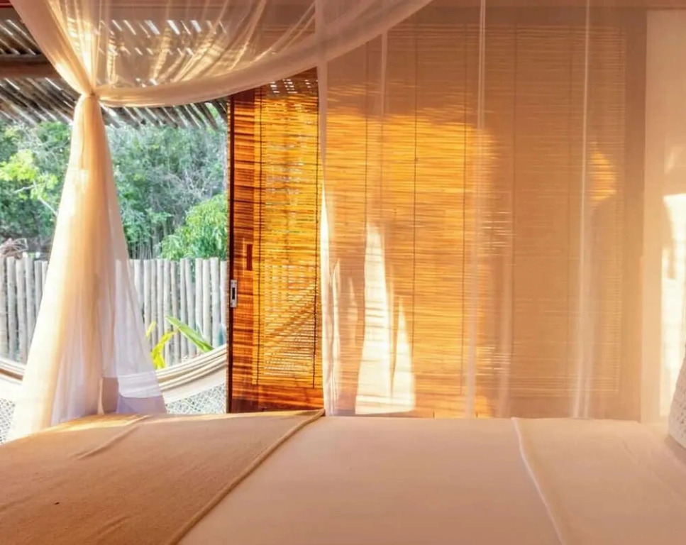 Suíte em Villa Pé na Areia com Design Exclusivo