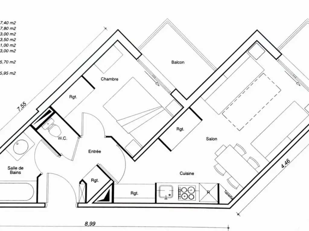 Appartement Belle Plagne, 2 pièces, 5 personnes - FR-1-455-177