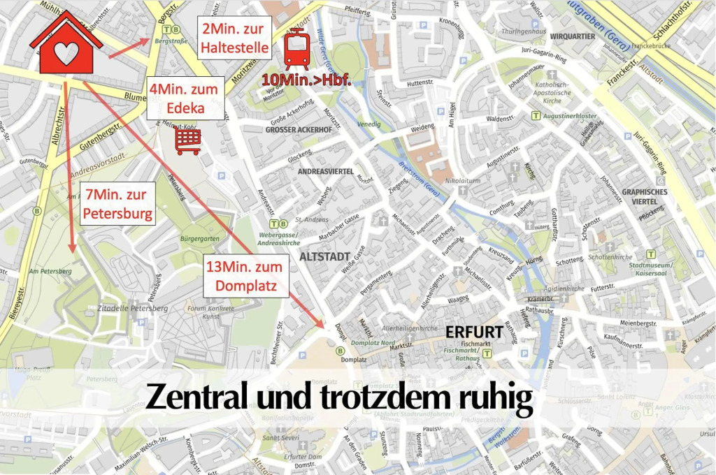 Wohnliches Altbau Loft "HomeSweetHome" im Erfurter Zentrum