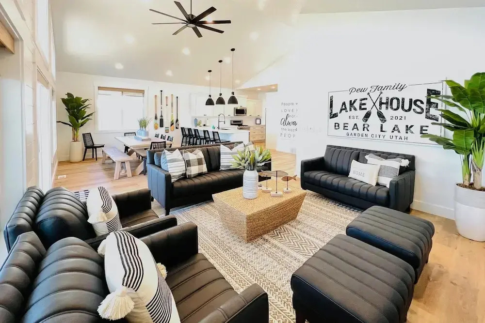 Pool Access & Lake Views: Modern Garden City Home