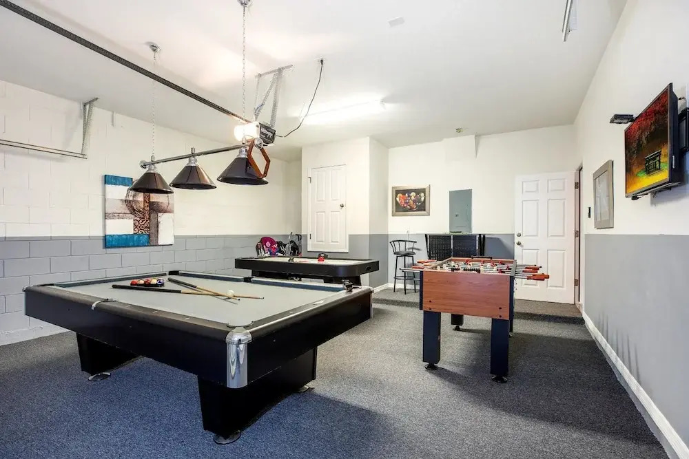 Spacious 6-Bedroom Getaway with Game Room, Private Spa & Sunny Pool Deck in Premier Resort Setting