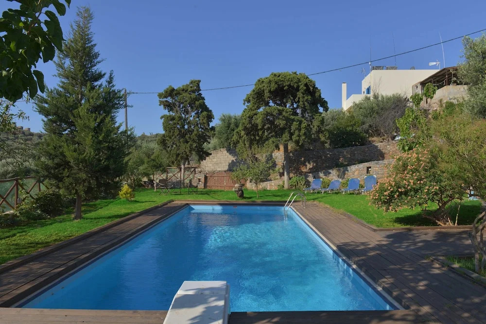 Elounda Almond Tree Villa Private Pool, Sea Views & Birds in a Relaxing Authentic Cretan Escape